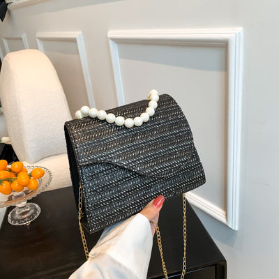 Bolso de Cadena de Perlas Estilo Elegante - Image 11