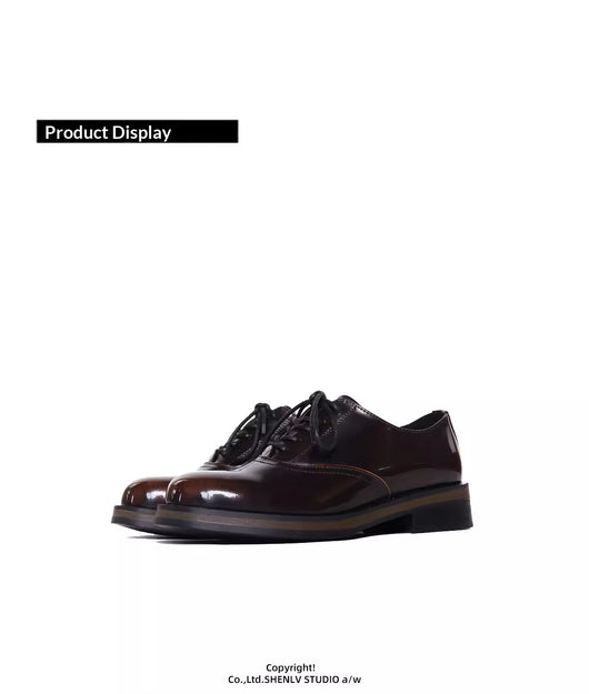 Zapatos de Cuero Bicolor con Suela Gruesa para Hombre - Casual y Profesional - Image 10
