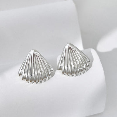 Aretes de Plata Esterlina 925 Diseño Concha para Mujer - Image 16