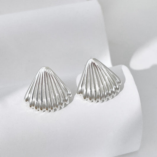 Aretes de Plata Esterlina 925 Diseño Concha para Mujer - Image 16