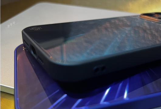 Funda de Vidrio Templado para Celular con Textura Azul Verde - Image 2