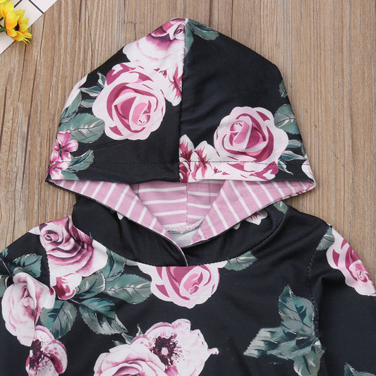 Conjunto Infantil Floral: Blusa y Pantalón para Primavera y Otoño - Image 2