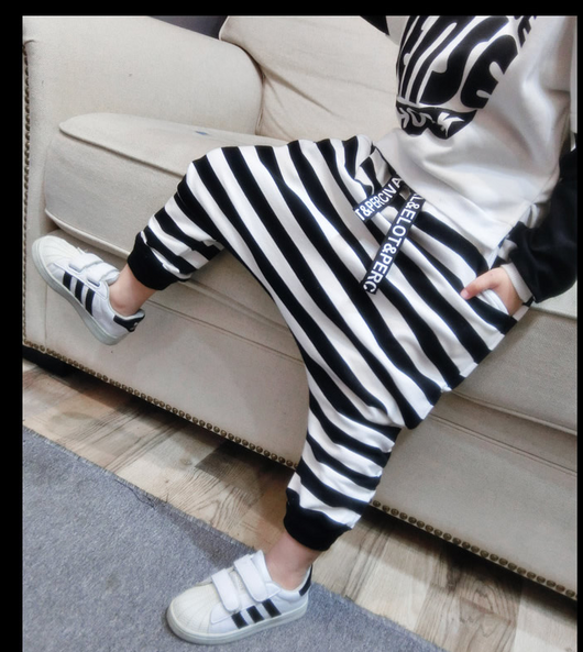 Pantalones Infantiles a Rayas con Forro de Cachemira - Image 5