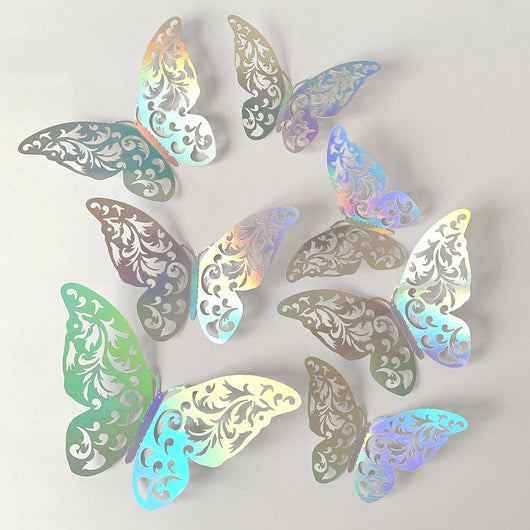 Pegatinas Decorativas de Mariposas 3D con Efecto Hueco - Image 2