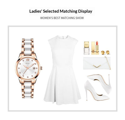 Reloj Elegante para Mujer Cerámica Resistente al Agua Diseño Minimalista - Image 23