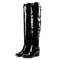 Botas de Mujer Estampado Leopardo Punta Afilada