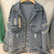 Chaqueta de Mezclilla con Detalles de Perlas