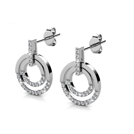 Aretes Geométricos de Cristal Elegantes y Minimalistas para Mujer - Image 8