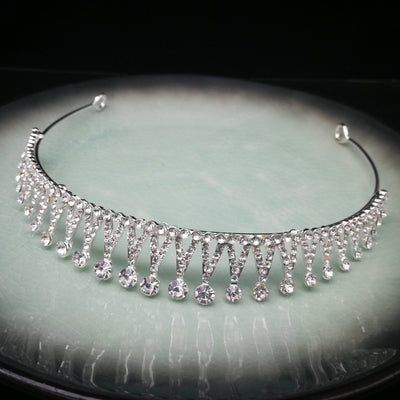 Diadema de Novia con Cristales Ojo de Caballo - Joyería Nupcial Europea y Americana - Image 12