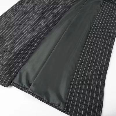 Abrigo de Lana Tejido a Rayas para Mujer - Image 11