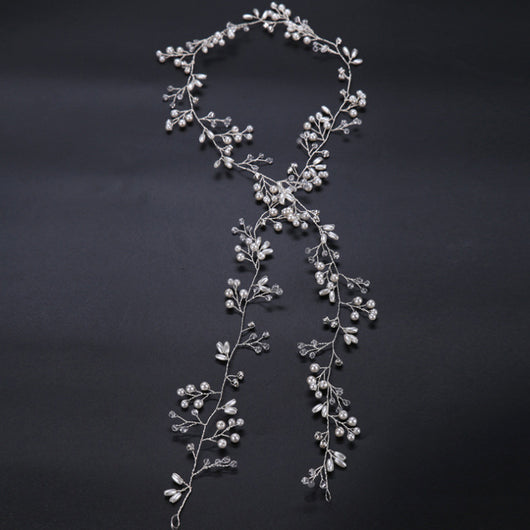 Diadema de Cristal y Perlas para Vestido de Novia - Image 9