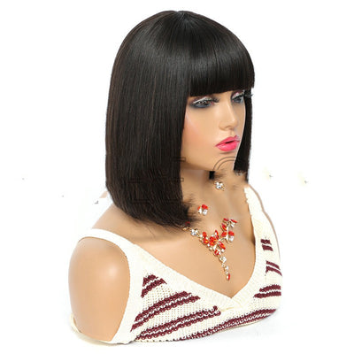 Peluca Bob Corto para Mujer - Cabello Real Natural - Image 9