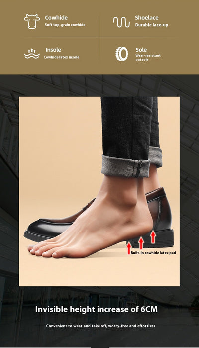 Zapatos de Cuero Premium con Alzada Invisible para Hombre - Elegancia y Confianza - Image 15