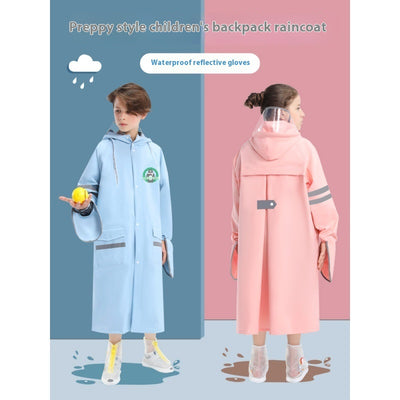 Poncho Impermeable Escolar para Niños y Niñas - Protección Total con Mochila Integrada - Image 2