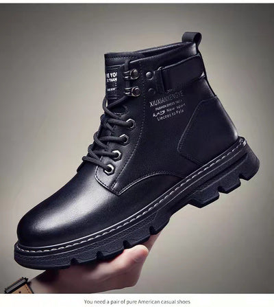 Botas Altas Estilo Coreano para Hombre - Image 4