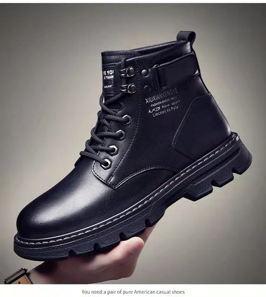 Botas Altas Estilo Coreano para Hombre - Image 4