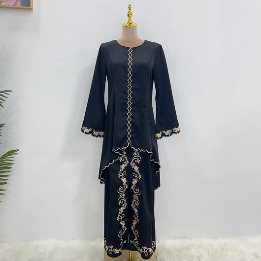 Traje de Gala Bordado Oriente Medio Elegante - Image 8