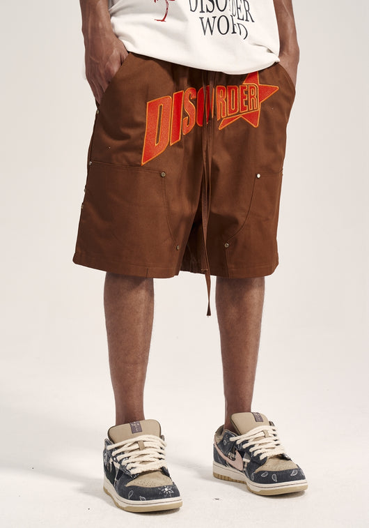 Shorts Holgados con Eslogan Bordado para Estilo Urbano Casual - Image 11