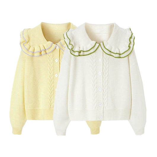 Cardigan Retro de Punto para Mujer con Cuello Solapa Elegante - Image 10