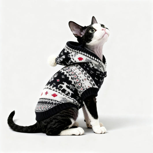 Suéter Navideño para Gatos Sin Pelo - Abrigador para Otoño e Invierno - Image 5