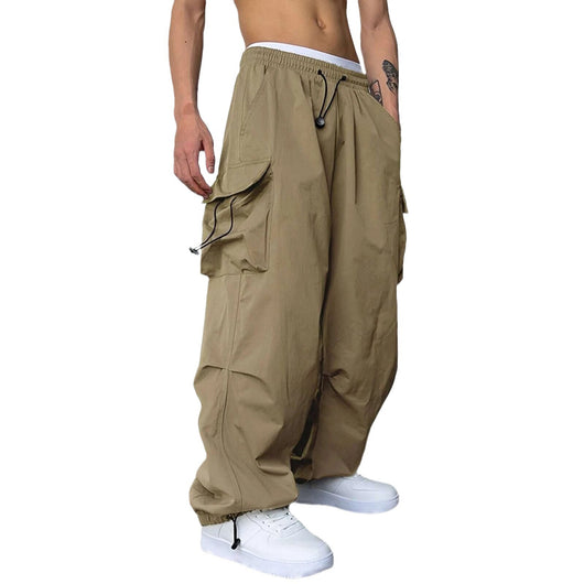 Pantalón Overol Hombre Nylon Secado Rápido Cintura Alta Pierna Ancha - Image 5