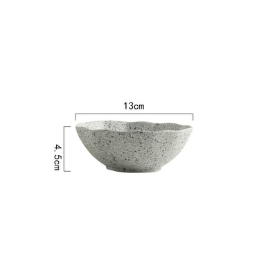 Plato de Cerámica Hoja de Loto con Patrón Granito Nórdico - Image 13