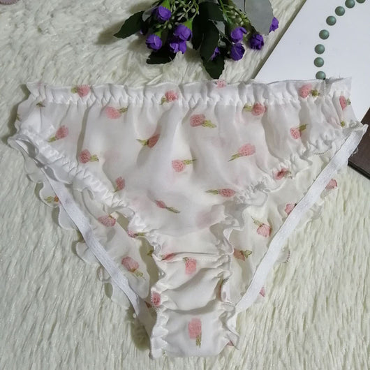 Braguitas Sexy de Seda Translúcida Triángulo para Mujer - Image 12