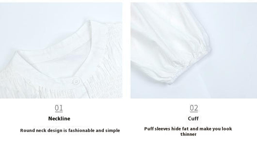 Blusa Suelta Reductora de Manga Corta para Mujer - Verano - Image 12