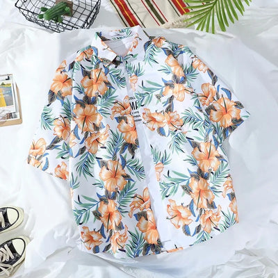 Camisa Estampada de Manga Corta para Hombre - Image 16