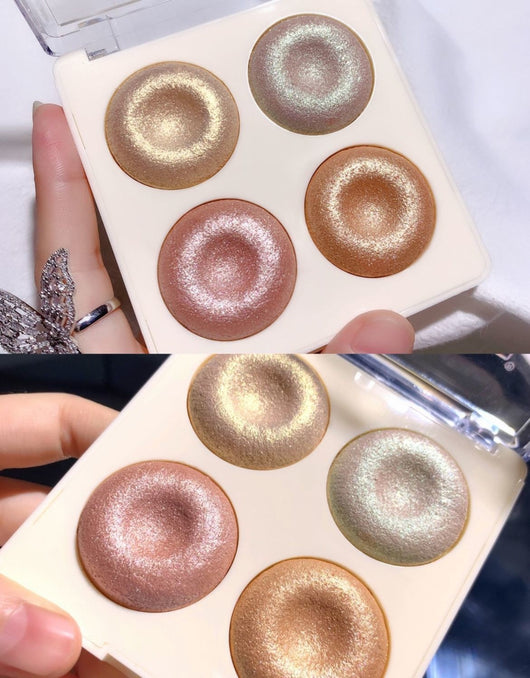 Paleta de Iluminadores Cuatro Tonos con Sombras Brillantes - Image 18