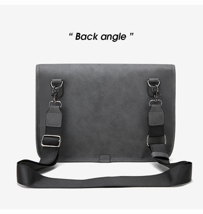 Bolsa Crossbody Retro Matizada con Contraste de Colores para Hombre - Image 30