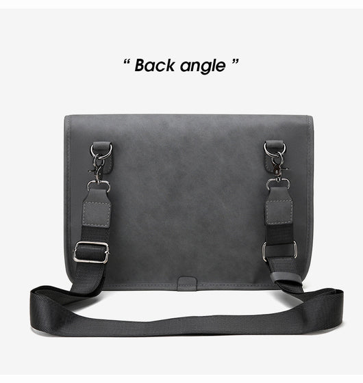 Bolsa Crossbody Retro Matizada con Contraste de Colores para Hombre - Image 30