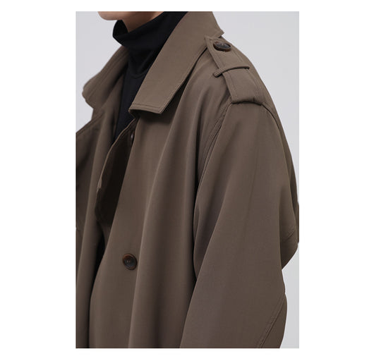 Gabardina Cruzada para Hombre con Cinturón Integrado - Image 3