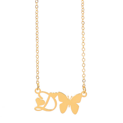 Collar Colgante Mariposa con Inicial Personalizada - Image 56