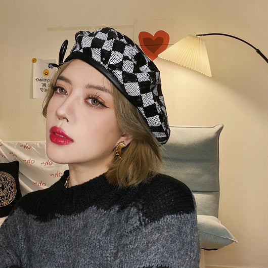 Boina de Terciopelo Retro - Gorro Artista Versátil y Cálido - Image 5