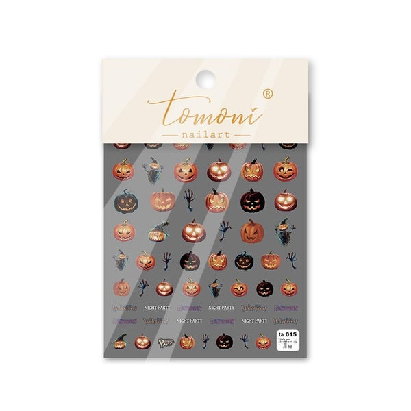 Pegatinas de Uñas Japonesas Estilo Cooperación - Diseño Calabaza Wansheng - Image 3