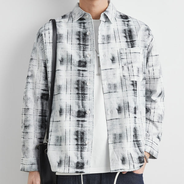 Cardigan de Algodón Puro Cuadros Retro - Estilo Casual Vintage