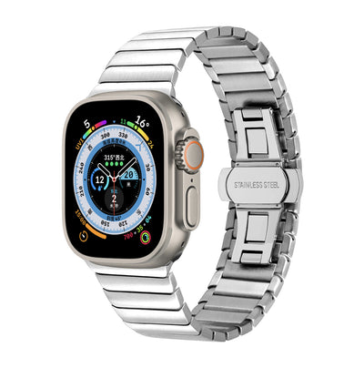 Correa Metálica de Acero Inoxidable con Cierre de Lazo para Smartwatch 8 e IWatch - Image 8