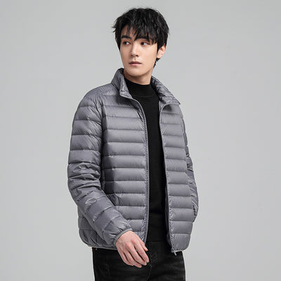 Abrigo de Algodón Slim Fit Talla Grande con Cuello Alto - Cálido y Elegante - Image 4
