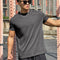 Camiseta Deportiva Suelta de Algodón para Hombre