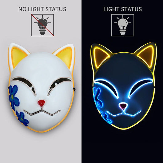 Máscara Facial LED Luminosa con Diseño de Gato - Image 4