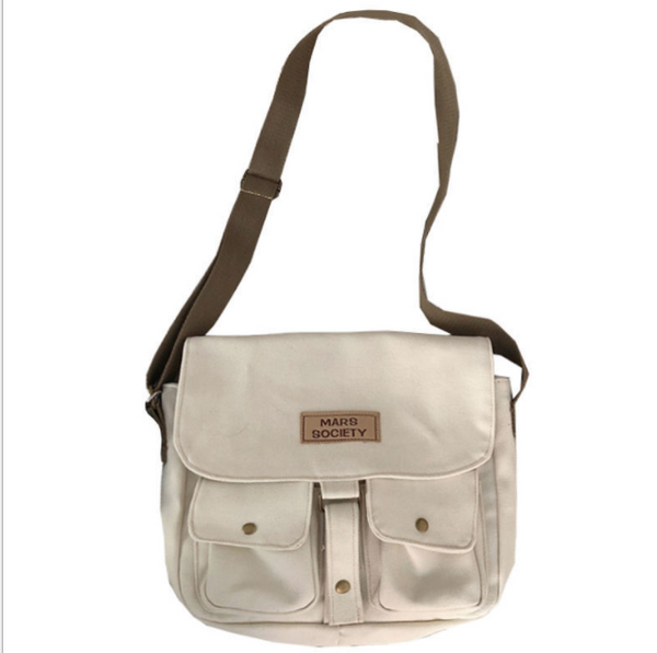 Mochila Retro Coreana de Lona para Estudiantes