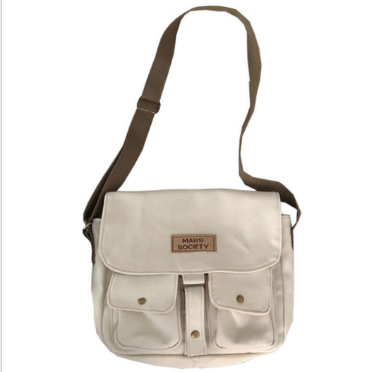 Mochila Retro Coreana de Lona para Estudiantes
