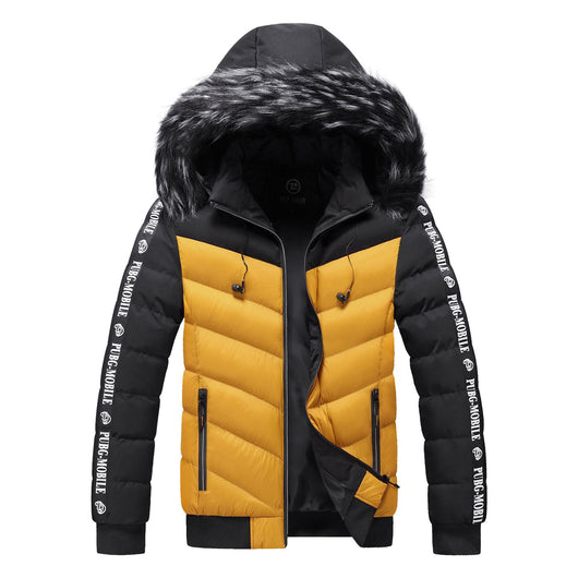 Chaqueta de Invierno Acolchada para Hombre con Cuello de Piel - Image 16