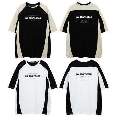 Camiseta Retro con Estampado de Letras en Colores Degradados para Hombre - Image 11