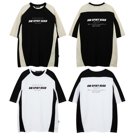 Camiseta Retro con Estampado de Letras en Colores Degradados para Hombre - Image 11