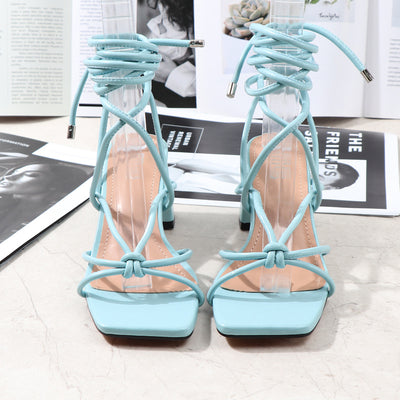 Sandalias con Tacón Robusto y Tiras Cruzadas para Mujer - Image 26