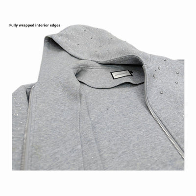 Chaqueta Casual con Capucha y Detalles de Strass para Mujer - Image 10