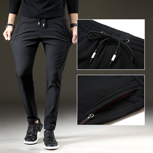 Pantalones Casuales de Seda de Hielo para Hombre - Image 13