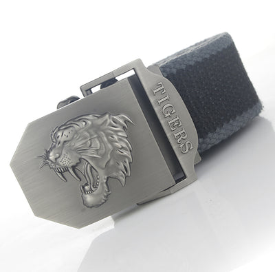 Cinturón Canvas para Hombre con Hebilla Automática Cabeza de Tigre - Image 3